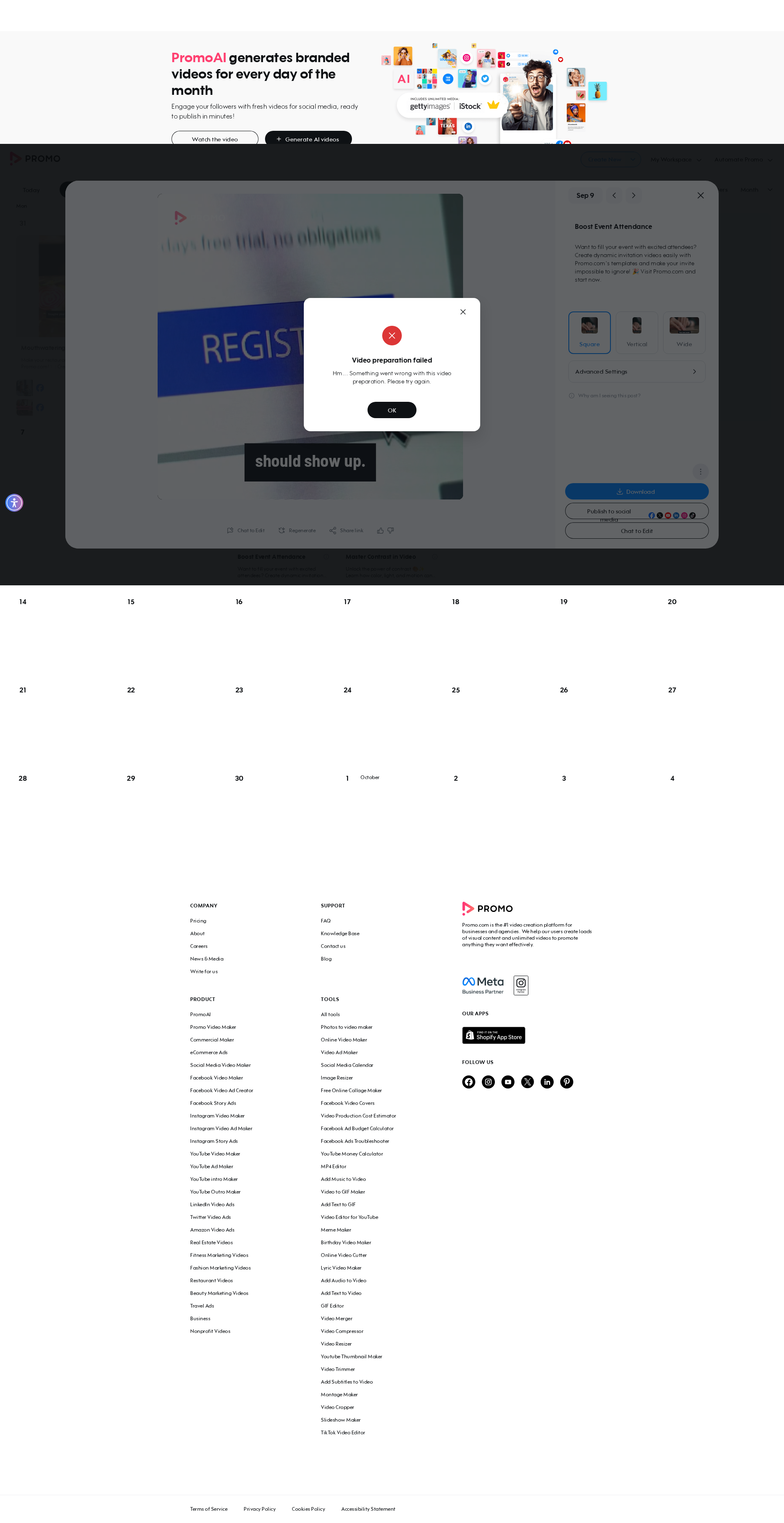 Test failure screenshot